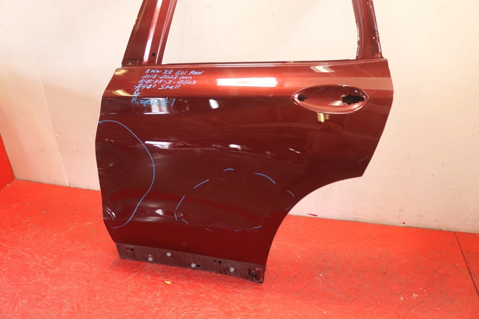 2018 2023 BMW X3 G01 LEFT SIDE REAR DOOR SHELL OEM - Image 2 of 4