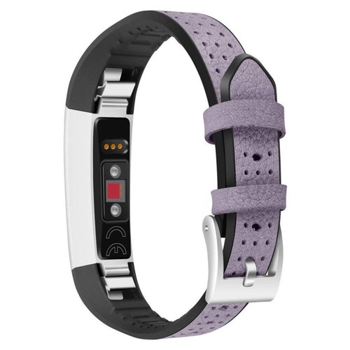 StrapsCo Pebbled Leather and Rubber Watch Band Strap for Fitbit Alta & Alta HR - Picture 10 of 14