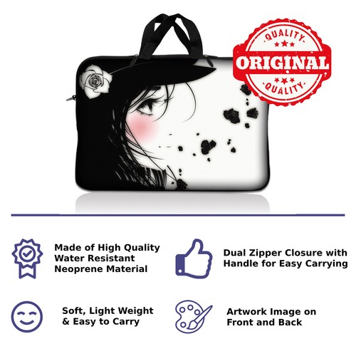 Funda para portátil con asa para Asus Dell Apple Chromebook 11.6" 11" 12 caras - Imagen 3 de 5