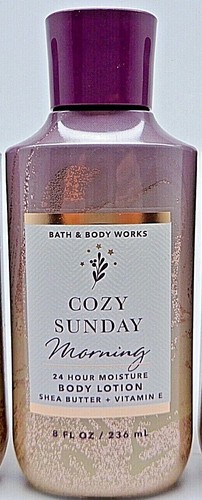 BATH & BODY WORKS ACOGEDOR DOMINGO POR LA MAÑANA 24 HORAS HIDRATANTE LOCIÓN CORPORAL 8 OZ NUEVO - Imagen 3 de 8