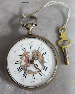 AÑO RELOJ BOLSILLO PLATA DE LLAVES 70,60 47 