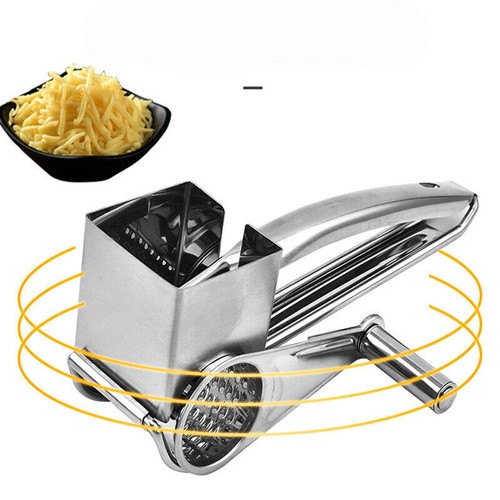 4 Set Multifunction Rotary Cheese Grater Hand Held Cut Slicer Stainless Steel AU - Picture 9 of 11