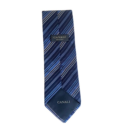 Canali Men's Classic Necktie Made In Italy 60x3.25 Blue Retail $195 - Picture 1 of 7