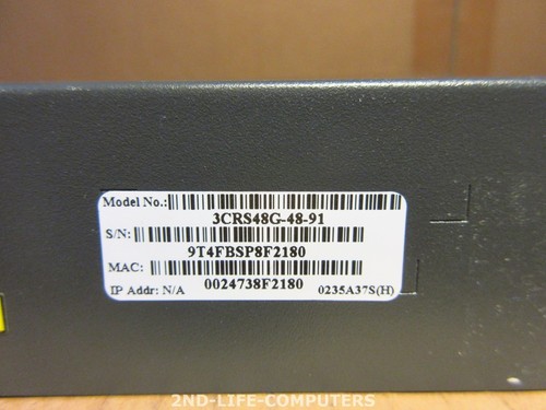 3COM 3CRS48G-48-91 HP JD010A 4800G 48-Port. 48 10/100/1000 Mbps ports Switch - Bild 4 von 4