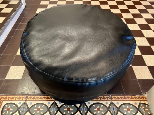 ALTES MAROKKANISCHES SITZKISSEN 55 CM ANTIK - ORIENTALISCHES BODENKISSEN SAMMLER - Bild 6 von 7