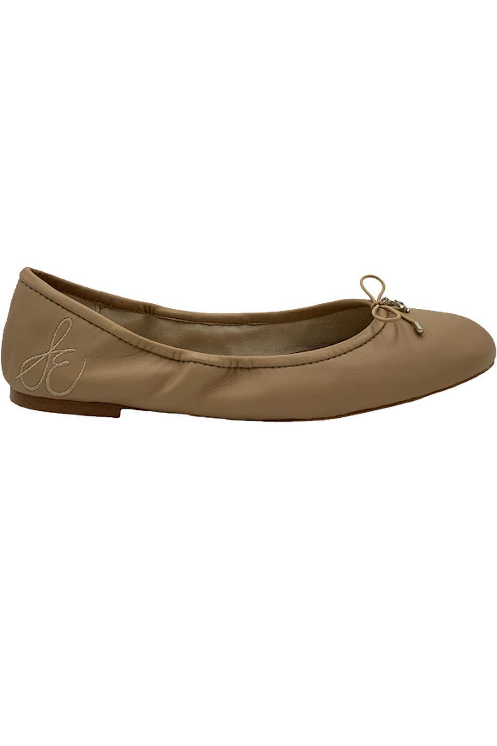 Кожаные балетки Sam Edelman Felicia Classic телесного цвета