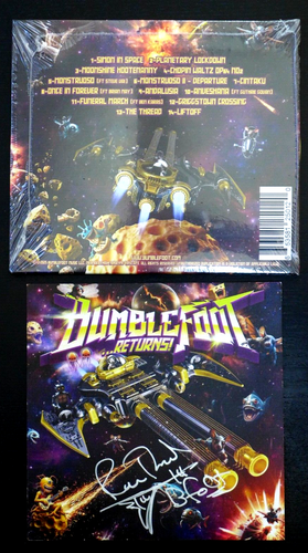 RON "BUMBLEFOOT" THAL - AUTOGRAPHED "...RETURNS!" SIGNED ART CARD & NEW CD 2025 - Picture 2 of 2