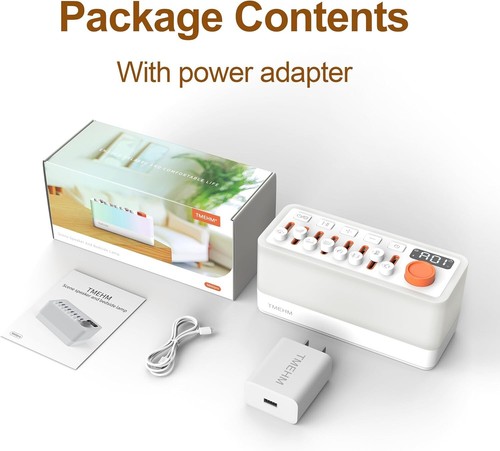 Macchina del Suono del Sonno Rumore Bianco con 8 Suoni Natura, Portatile Bluetooth Spea... - Foto 8 di 9