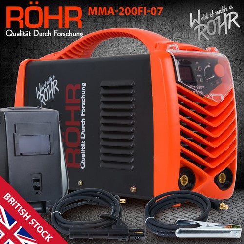 Soldador arco Inverter MMA 240V 200amp DC Portátil Máquina de Soldadura de  Palo-Rohr 07 | eBay