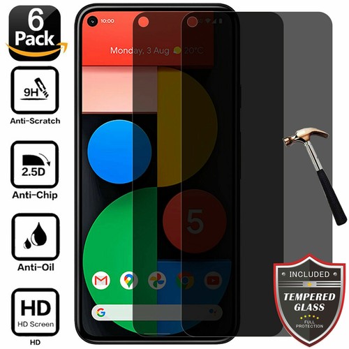 Privacy Anti-Spy Hartglas Displayschutzfolie für Google Pixel 5/4a/4/3a/3/XL - Bild 13 von 15