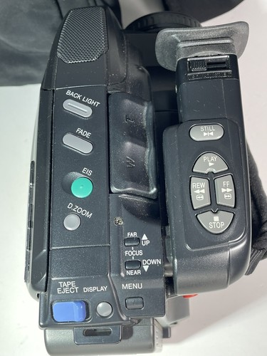 Quasar VM-D51 Video Camera Palmcorder 150 X Camcorder & Bag only UNTESTED P/R - Picture 6 of 24