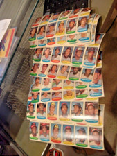 1974 Topps Test Baseball Stamps Full set of  24 Uncut Panels 288 Total Stamps
