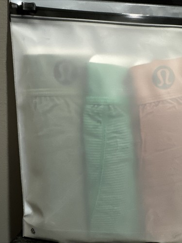 Lululemon Always In Motion Boxer 3 Pack Green/Blue Stripe/Green/Mauve Size L NEW - Picture 5 of 5