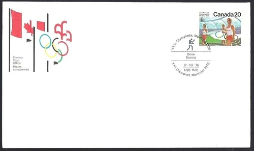 🍁Canada   #682c    "OLYMPIC BOXING"    Brand New  1976 First Day Cover