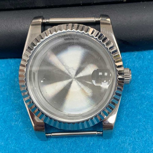 36MM Stainless Steel Watch Case Mineral Glass For 8215/ 2813/8205/ 8200 Movement - Picture 3 of 7