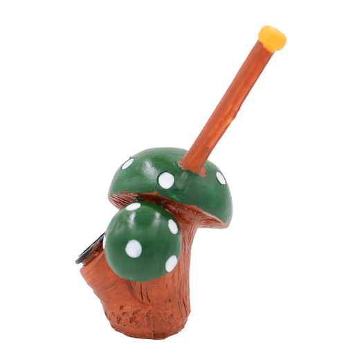 Resin Handmade fungus color green Water Pipe Home Decoration Table Sculpture - Picture 5 of 7