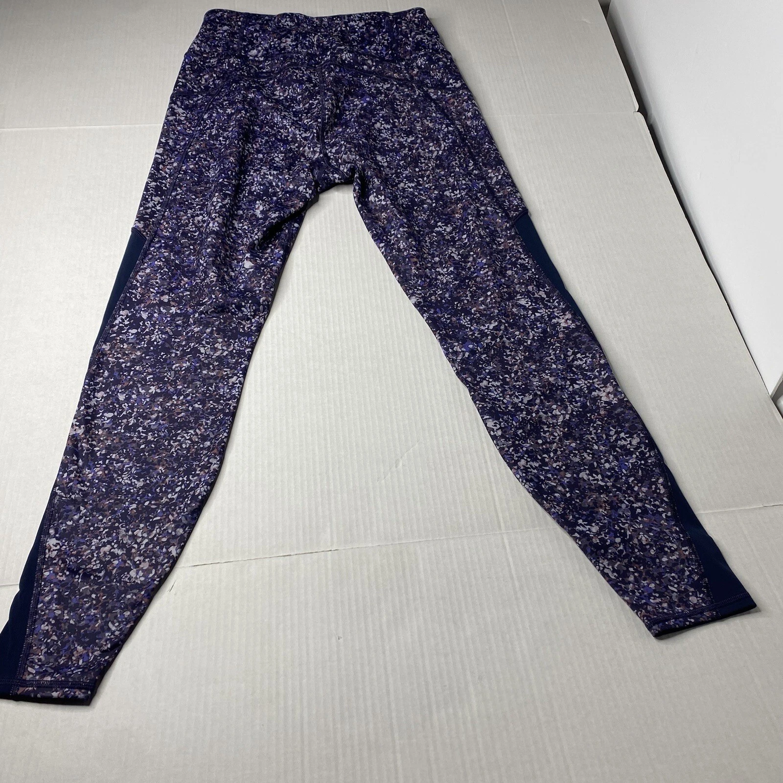 athleta rainier printed mesh leggings