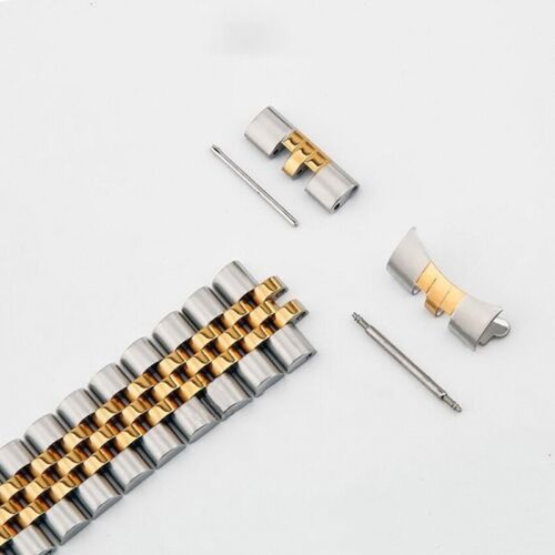 12-24mm Curved End Watch Band Bracelet Universal Stainless Steel Straps - Picture 9 of 17