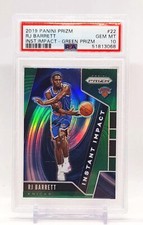 2019 Panini Prizm Instant Impact Green Prizm - RJ Barrett RC #22 PSA 10