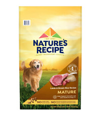Nature’s Recipe Mature Lamb & Brown Rice Recipe Dry Dog Food, 24 lb. Bag 1.50 per pound