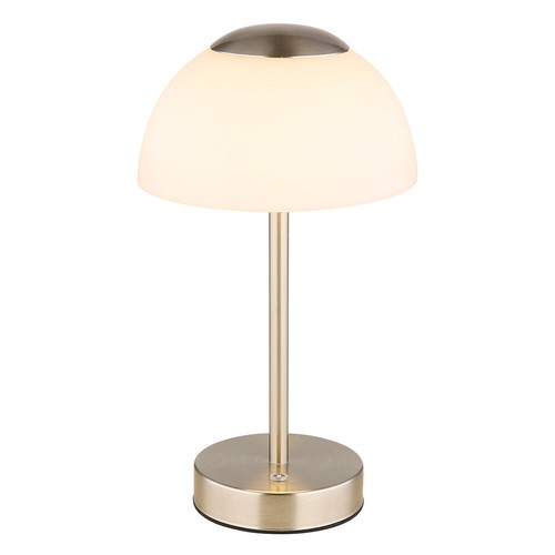 Tischleuchte Tischlampe Nachttischlampe Tageslicht Akku Touchdimmer LED H 28 cm - Bild 5 von 9