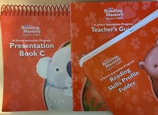 SRA READING MASTERY Signature ED Lot of 3-GR K , Presentation Book/ Teacher's GD