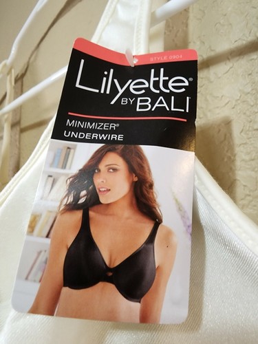 Lilyette By Bali Womens Size 42DDD 0904 Minimizer Underwire Off White NEW TAGS! - Picture 3 of 12