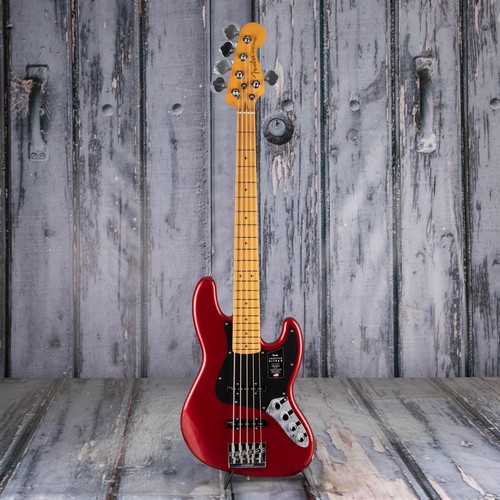 Fender American Ultra II Jazz Bass V 5-String, Sinister Red - Picture 4 of 9