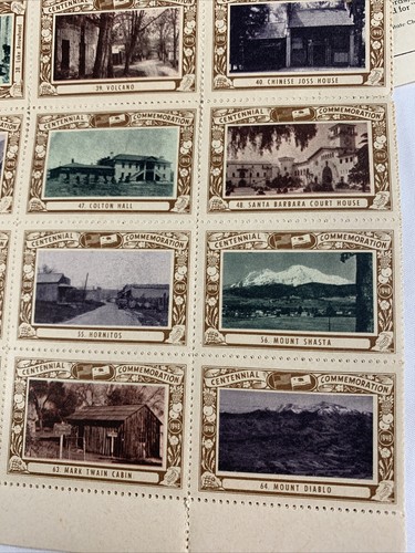 64 ~ California Centennial Commemorative Poster Stamps - Picture 4 of 9