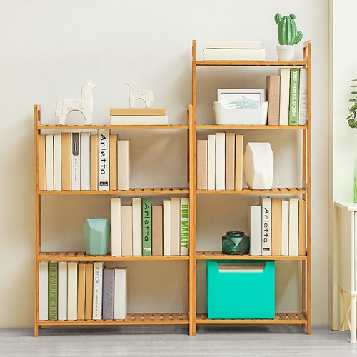 3/4/5 Tier Bookcase Storage Shelves Tall Book Rack Plant Shelving Unit Display - Picture 4 of 30
