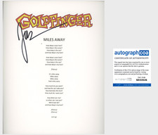 JOHN FELDMANN SIGNED GOLDFINGER MILES AWAY LYRIC SHEET EXACT PROOF AUTOGRAPH COA JOHN FELDMANN SIGNED GOLDFINGER MILES AWAY LYRIC SHEET EXACT PROOF AUTOGRAPH COA