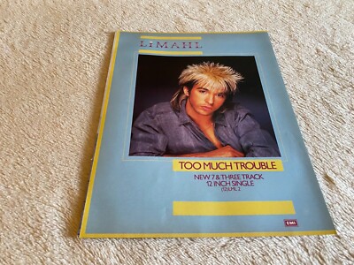 POST.12 MAGAZINE ADVERT 11X8'' LIMAHL : TOO MUCH TROUBLE SINGLE