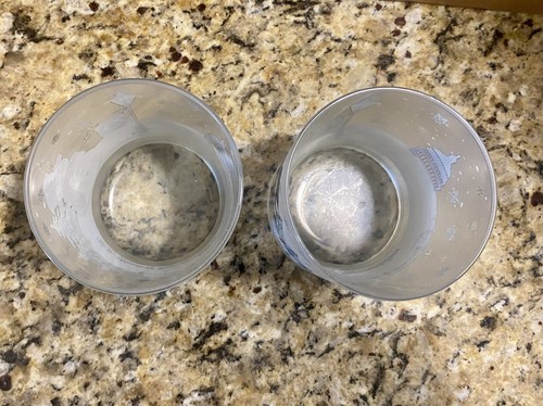 2 US House of Representatives Frosted Highball Drinking Glasses Holiday Snowman - Picture 5 of 8