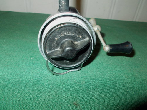 VINTAGE AIREX SPINSTERROLLE HALF BAIL Nr. 4 BACHE BRAUN FUNKTIONIERT GUT! - Bild 7 von 9