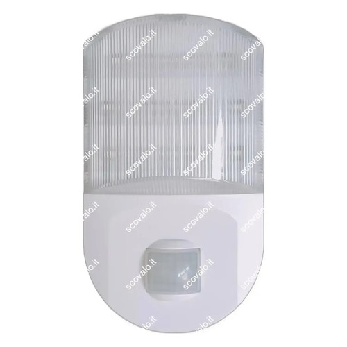 lampada led luce notturna con sensore di movimento crepuscolare spina bianco fr - Foto 3 di 5