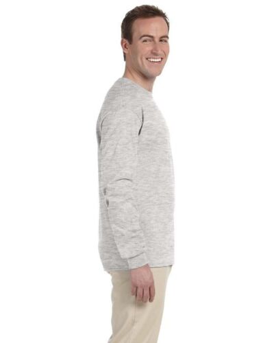 Fruit Of The Loom 4930 Adult HD Cotton Preshrunk Jersey Tee Long Sleeve T-Shirt - Picture 5 of 115