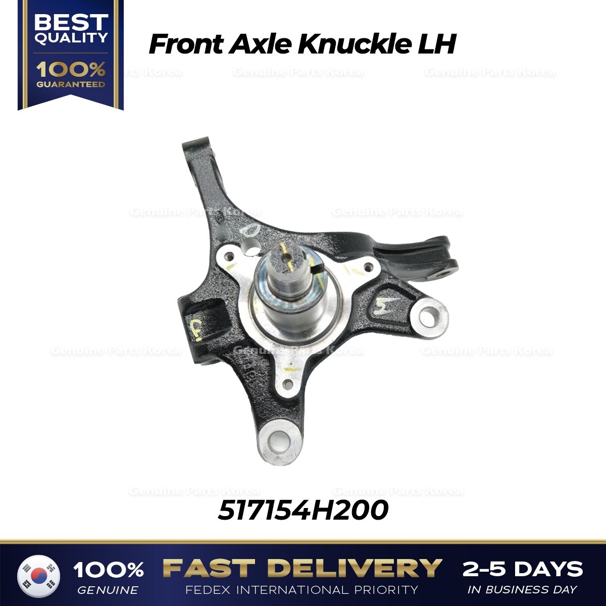 Steering Knuckle Front Left Fits Hyundai H1 Grand STAREX