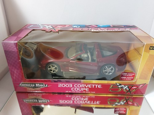 Ertl American Muscle 2003 Anniv. Red Corvette Coupe 1:18 Hobby Edition in Box - Bild 13 von 17