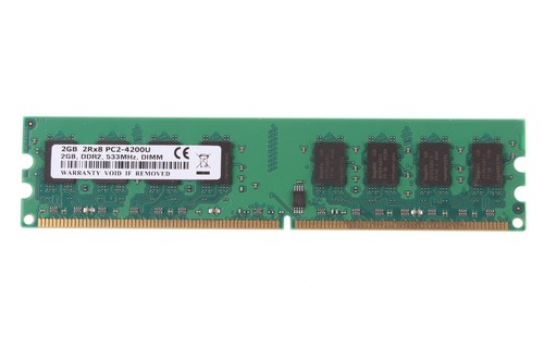 New 4GB 2x 2GB DDR2 533mhz PC2-4200U 240pin Desktop Memory Ram PC4200 CL4 NONECC - Picture 2 of 6