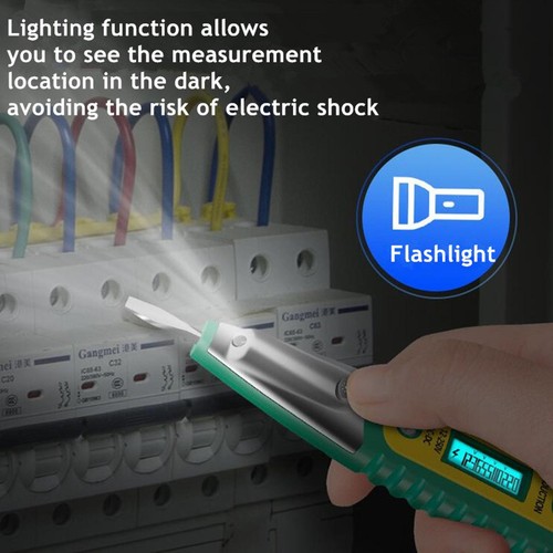 Green AC/DC Non-Contact LCD Electric Test Pen Voltage Digital Detector Tester b - Picture 6 of 22