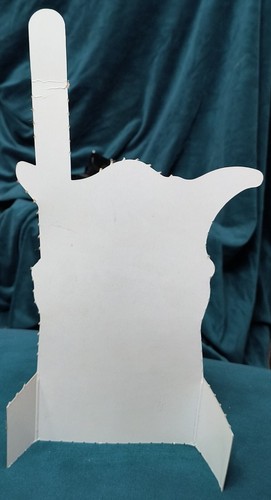 YODA STAR WARS CLONE WARS CUTOUT FROM HALLMARK PRESENTATIONS GIFT BOX 2009 - Picture 2 of 4