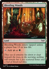 x4 Bleeding Woods DSK Duskmourn MTG 257 LAND M/NM 4x