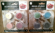 2 NEW packs of Resin Studio mica powders 8 assorted colors