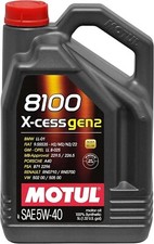MOTUL 8100 X-Cess Gen 2 SAE 5W40 Full Synthetic Motor Engine Oil 5 Liter Bottle 56.77 per gallon