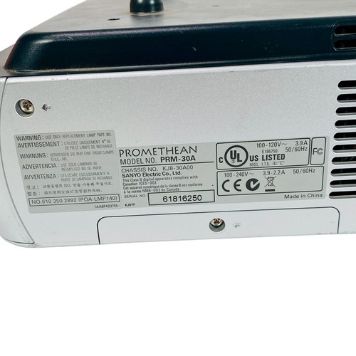 Promethean PRM-30 LCD Projector Short-Throw Home Cinema TV & Video w/Accessories - Picture 6 of 10