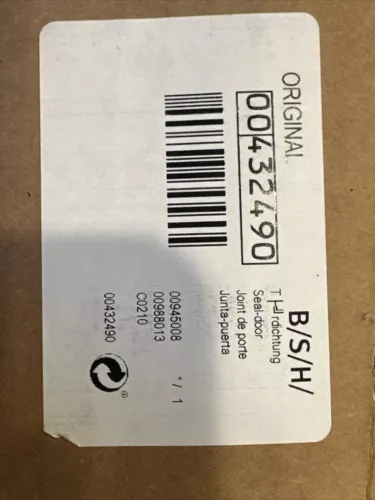 00432490 Genuine Bosch Dishwasher Bottom Door-Seal Gasket Assembly