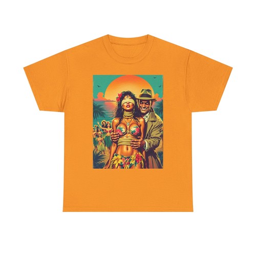 Strange Hawaiian Retro Movie Poster Art T-Shirt, Vintage Comic Style Graphic Tee - Picture 14 of 38