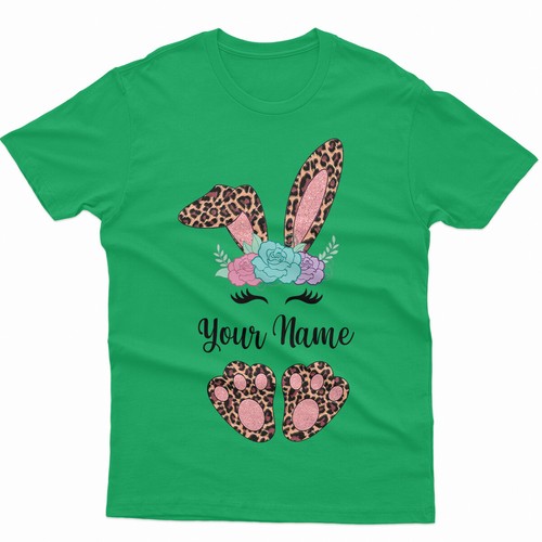 Personalised Bunny Easter Spring Festival Full Of Joy Family Fancy T-Shirt #ED - Picture 5 of 13
