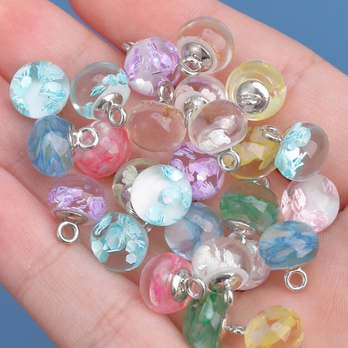 10pcs Resin Clear Frog Buttons Sequins Material for Tang Suit Hanfu Decor Retro - Picture 2 of 24