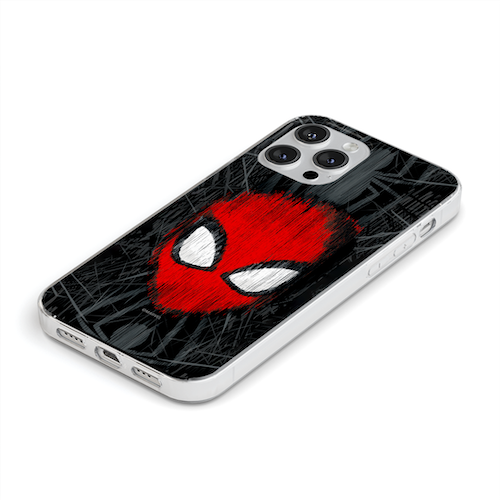 Marvel Spiderman Maske TPU Schutzhülle Multicoloured iPhone 7,8,SE (20,22), XR - Bild 3 von 4